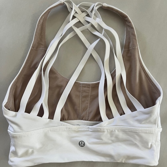 LULULEMON FREE TO BE MOVED SPORTS BRA WHITE size 6 - Picture 2 of 4